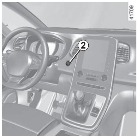 RENAULT Scenic 4 (2016-2020) - DÉMARRAGE, ARRÊT DU MOTEUR : vehicule avec carte RENAULT (3/3) - 1