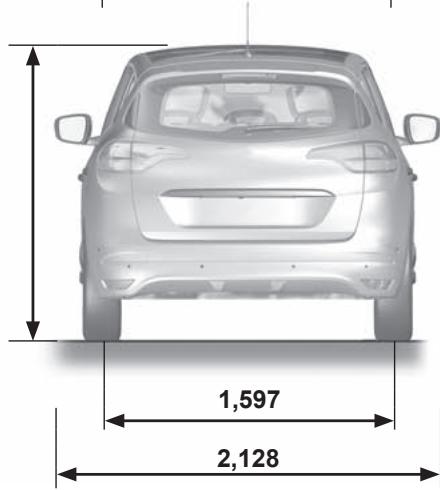 RENAULT Scenic 4 (2016-2020) - DIMENSIONS (en metres) (1/2) - 3