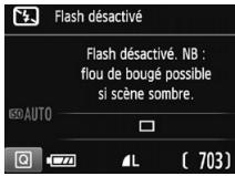 CANON EOS2000D - Désactivation du flash - 2