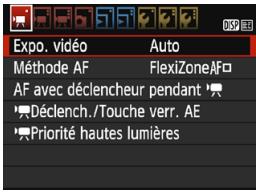 CANON EOS2000D - MENU Réglages des fonctions du menu - 1