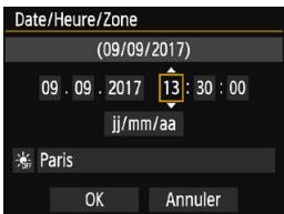 CANON EOS2000D - Réglez le fuseau horaire. - 2