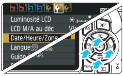 CANON EOS2000D - Affichez l'écran du menu. - 1