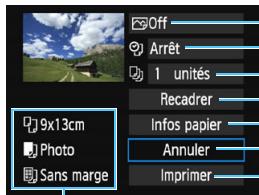 CANON EOS2000D - Écran des paramètres d'impression - 1