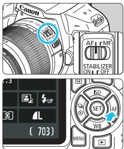 CANON EOS2000D - AF : Modification du fonctionnement de l'autofocus ^☆ - 1