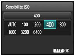 CANON EOS2000D - Appuyez sur la touche <▲ ISO>. - 1