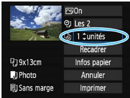 CANON EOS2000D - Réglez l'impression de la date et du numéro de fichier. - 1