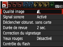 CANON EOS2000D - Procédure de réglage des menus - 1