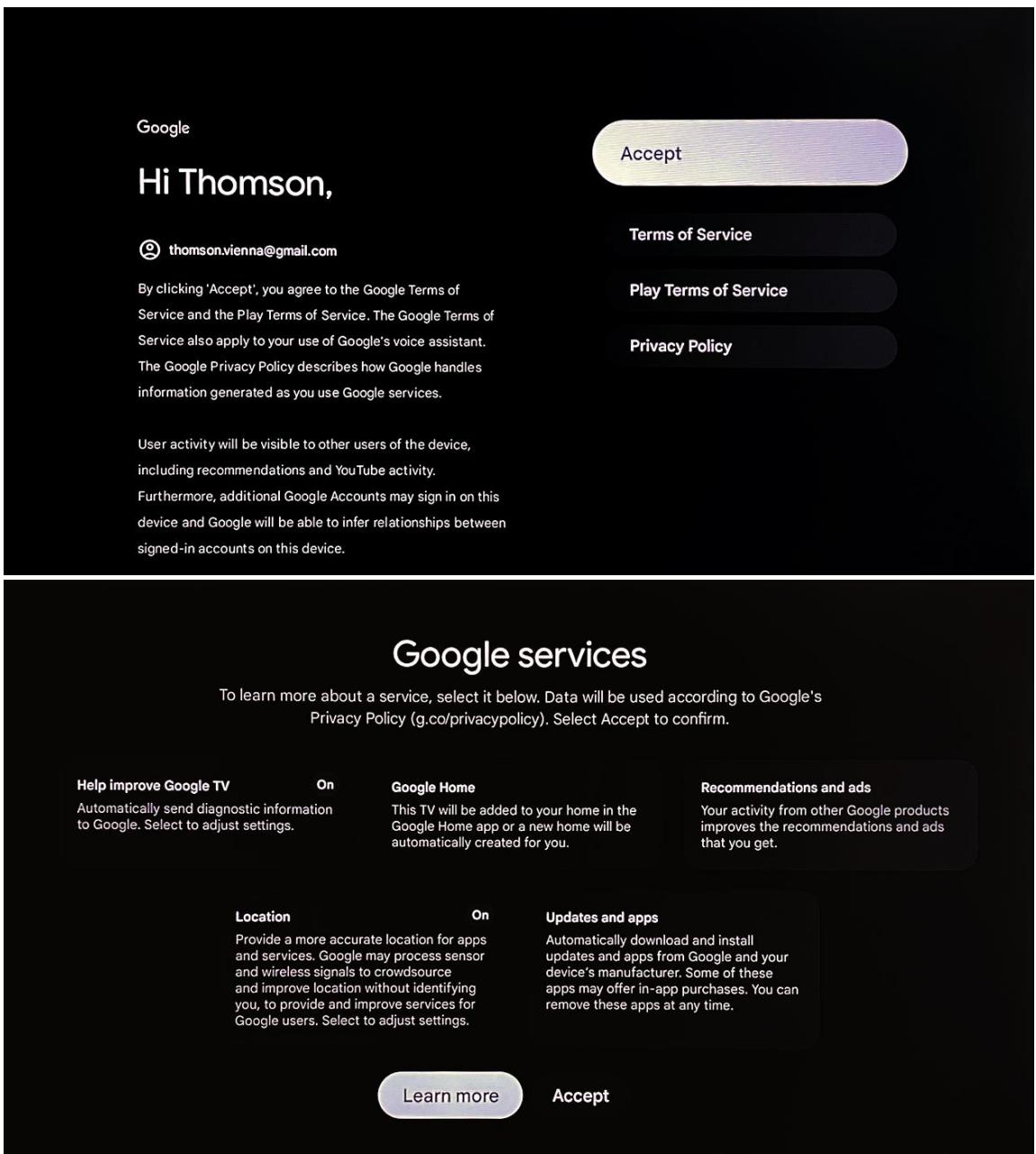 THOMSON 32HG2S15 - Services Google - 1