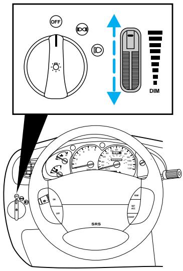 FORD Explorer Phase 2 (1995-2001) - Rhéostat d'éclairage de la planche de bord - 1