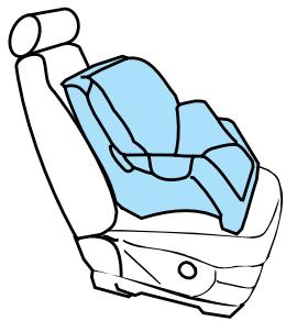 FORD Explorer Phase 2 (1995-2001) - Pose d'un siège de sécurité pour enfant aux places munies d'une ceinture à baudrier - 1