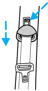 FORD Explorer Phase 2 (1995-2001) - Réglage des ceintures sous-abdominales - 1