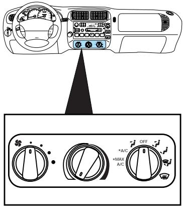 FORD Explorer Phase 2 (1995-2001) - Commandes de chauffage et de climatisation - 1