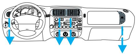 FORD Explorer Phase 2 (1995-2001) - Commandes et équipements - 3