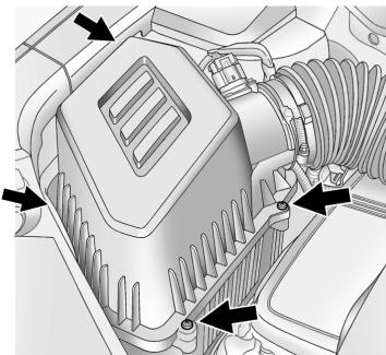 GMC Terrain Denali (2015) - Comment inspecter le filtre à air du moteur - 1