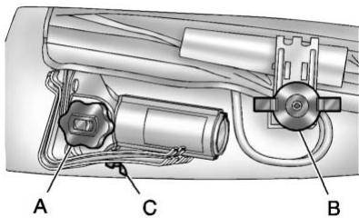 CHEVROLET Tahoe (2012) - Dépose du pneu de secours et des outils - 2