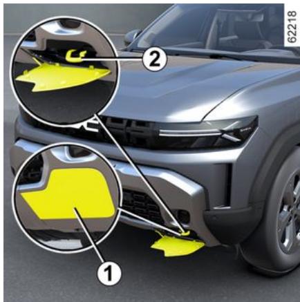 DACIA Duster 3 (2024) - Points de remorquage avant et arrêté - 1