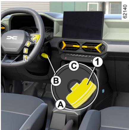 DACIA Duster 3 (2024) - Position « Stop et blocage de direction » A - 1