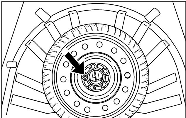 CHEVROLET Impala (2008) - Dépose du pneu de secours et des outils - 1