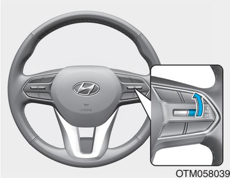 HYUNDAI Santa Fe (2018-2020) - Pour augmenter la vitesse du régulateur de vitesse - 1