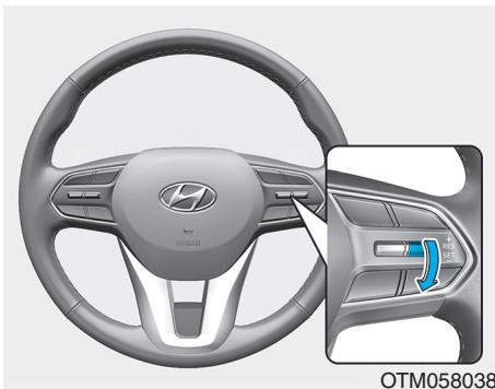 HYUNDAI Santa Fe (2018-2020) - Vitesse avec le régulateur de vitesse intelligent - 2