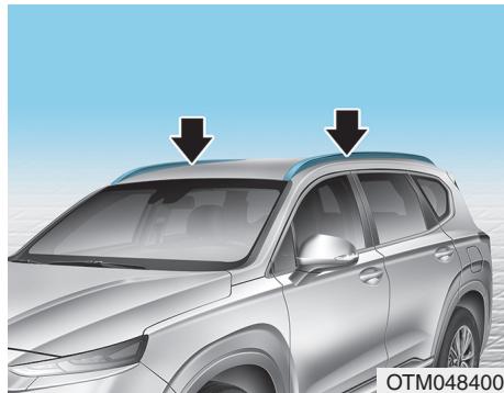 HYUNDAI Santa Fe (2018-2020) - Galerie de toit (si équipée) - 1