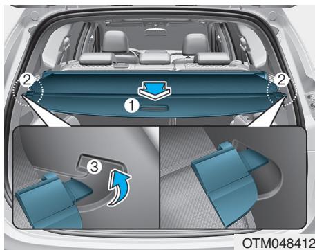 HYUNDAI Santa Fe (2018-2020) - Pour utiliser le cache-bagage - 1
