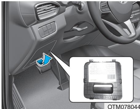 HYUNDAI Santa Fe (2018-2020) - Description du panneau de fusibles/relais - 1