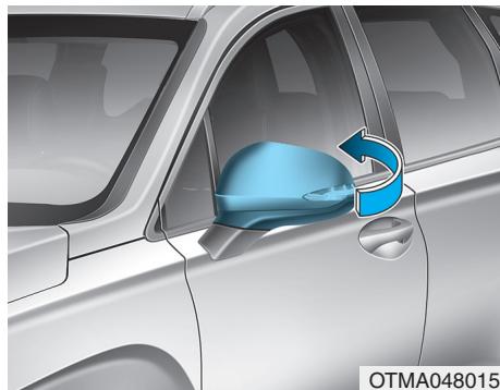 HYUNDAI Santa Fe (2018-2020) - Rabattre les rétroviseurs latéraux - 1