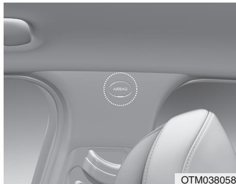 HYUNDAI Santa Fe (2018-2020) - Coussins gonflables latéraux de type rideau - 1