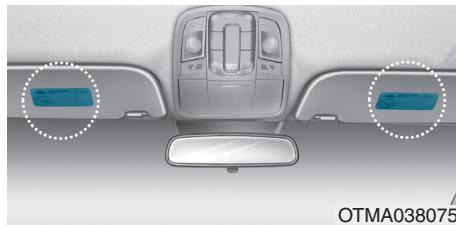 HYUNDAI Santa Fe (2018-2020) - Étiquette d'avertissement des coussins gonflables - 1