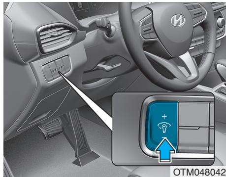 HYUNDAI Santa Fe (2018-2020) - Régler la luminosité du tableau de bord - 1
