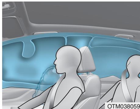 HYUNDAI Santa Fe (2018-2020) - Coussins gonflables latéraux de type rideau - 2