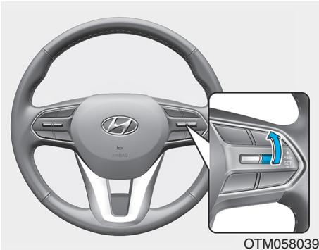 HYUNDAI Santa Fe (2018-2020) - Pour éteindre le régulateur de vitesse - 1