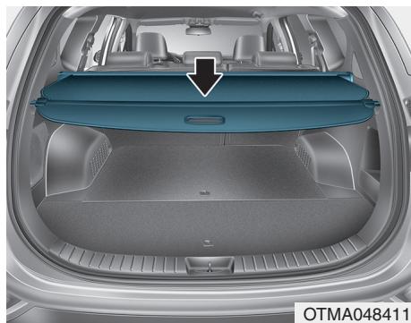 HYUNDAI Santa Fe (2018-2020) - Cache-bagage (si équipée) - 1
