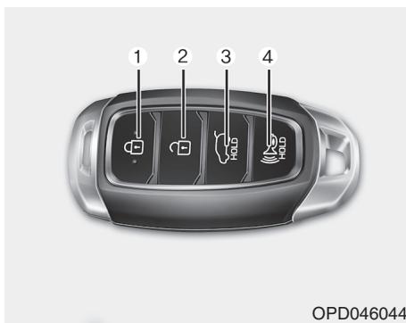 HYUNDAI Santa Fe (2018-2020) - Désactiver la fonction d'ouverture automatique du hayon à l'aide de la clé intelligente - 1