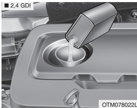 HYUNDAI Santa Fe (2018-2020) - Vérification du niveau d'huile - 2