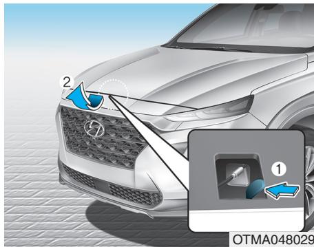 HYUNDAI Santa Fe (2018-2020) - Ouverture du capot - 2