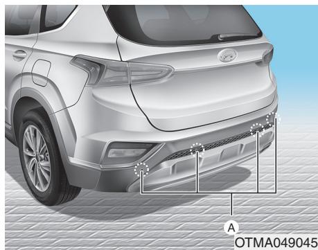 HYUNDAI Santa Fe (2018-2020) - Avertissement de distance de stationnement en marche arrêté (si équipé) - 1