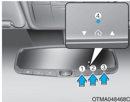 HYUNDAI Santa Fe (2018-2020) - Fonctionnement de homelink® - 1