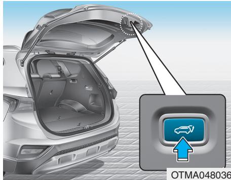HYUNDAI Santa Fe (2018-2020) - Réglage de la hauteur d'ouverture du hayon électrique - 1