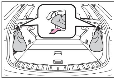 LEXUS NX AZ20 (2022) - Utilisation des crochets pour sac à provisions - 1