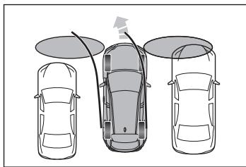 LEXUS NX AZ20 (2022) - Exemples de fonctionnement de la fonction (objets statiques devant et derrière le véhicule) - 6