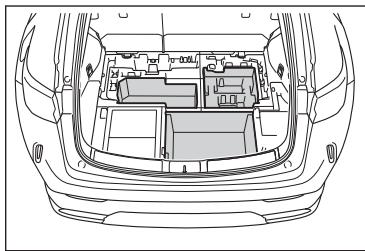 LEXUS NX AZ20 (2022) - Rangement des éléments dans le rangement inférieur de plancher - 1