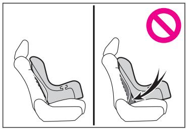 LEXUS NX AZ20 (2022) - Confirmez et sélectionnez la position d'assise possible appropriée pour le siège de sécurité enfant et le type de siège correspondant dans le → P.63. - 1