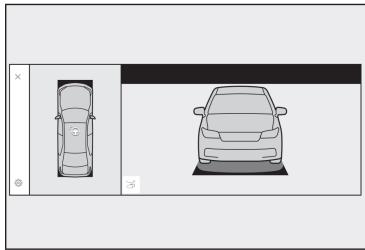 LEXUS NX AZ20 (2022) - Effectuez les opérations indiquées par les conseils affichés jusqu'à ce que le véhicule s'arrête sur la place de stationnement cible. - 1