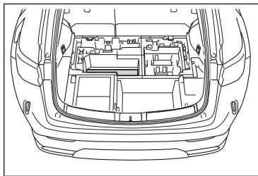 LEXUS NX AZ20 (2022) - Rangement des éléments dans le rangement inférieur de plancher - 2
