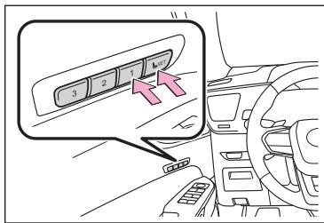 LEXUS NX AZ20 (2022) - Mémorisation d'une position de conduite (fonction de mémorisation de position) - 1