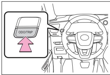 LEXUS NX AZ20 (2022) - Modification de l'affichage de la distance parcourue/réinitialisation de la distance parcourue - 1