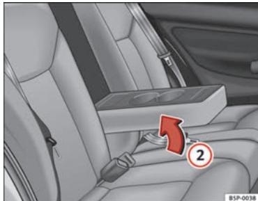 SEAT Altea Phase 2 (2009-2015) - Porte-gobelets arriré*/Accoudoirs* - 2