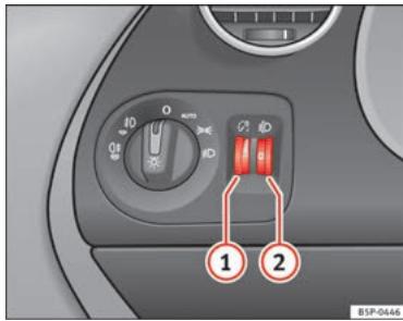 SEAT Altea Phase 2 (2009-2015) - Rheostat d'éclairage des cadrans et des commandes/ réglage du site des projecteurs - 1